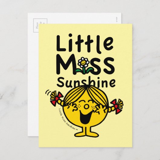 Little Miss | Kleine Miss Sunshine Laghs Postkarte (Vorne/Hinten)