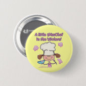 Little Miss Koch Button (Vorne & Hinten)