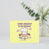 Little Miss Koch Postkarte (Stehend Vorderseite)