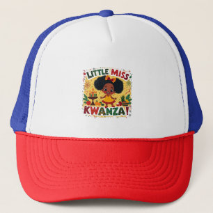 Little Miss Kwanza Afro American Kwanaz Erbe Truckerkappe