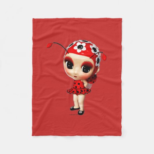 Little Miss Ladybug Fleecedecke (Vorderseite)