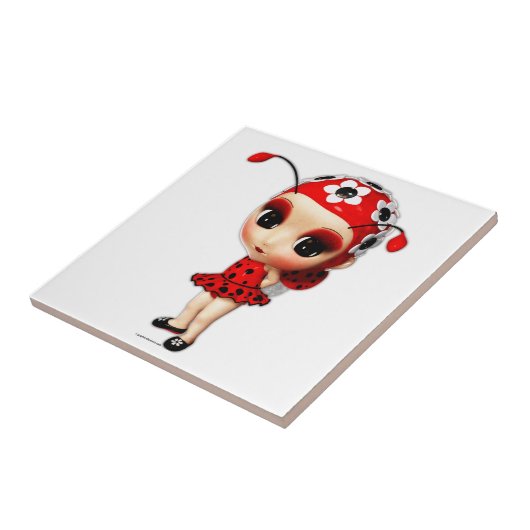 Little Miss Ladybug Fliese (Seite)