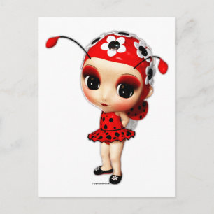 Little Miss Ladybug Postkarte