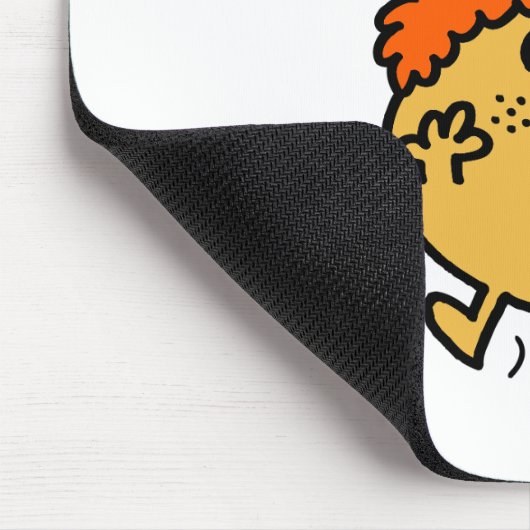 Little Miss Late | Schwarze Schrift Mousepad (Ecke)