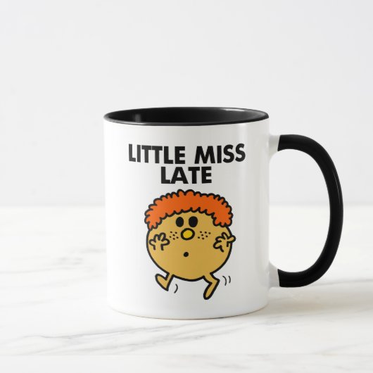 Little Miss Late | Schwarze Schrift Tasse (Rechts)