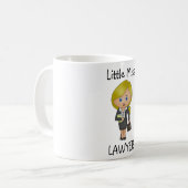 Little Miss Lawyer - Blonde, Blue Eyes Tasse (Vorderseite Links)