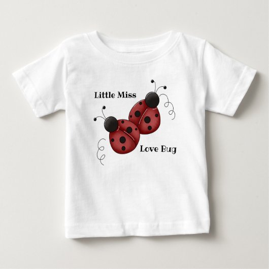 Little Miss Liebe Bug - Ladybugs Baby T-shirt (Vorderseite)