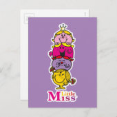 Little Miss | Little Miss Standing Tall Postkarte (Vorne/Hinten)