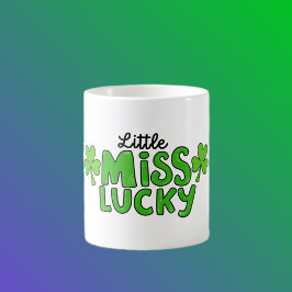 Little Miss Lucky - Cute Shamrock Kaffeetasse