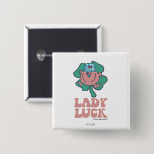 Little Miss Lucky | Lady Luck Button (Vorne & Hinten)