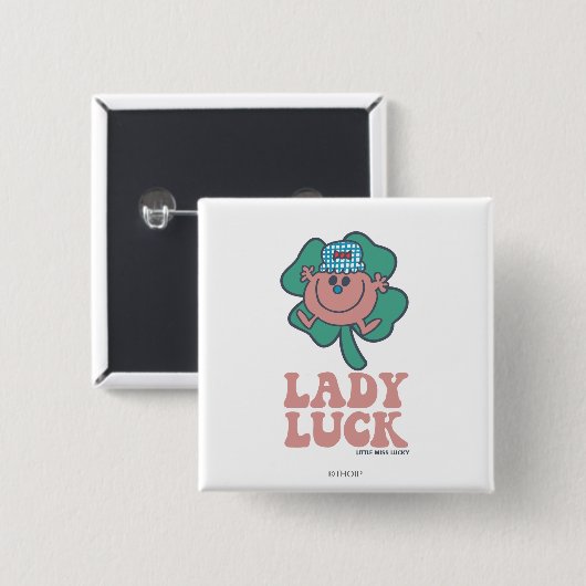 Little Miss Lucky | Lady Luck Button (Vorne & Hinten)