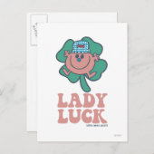 Little Miss Lucky | Lady Luck Postkarte (Vorne/Hinten)