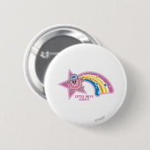 Little Miss Lucky | Regenbogen Button (Vorne & Hinten)