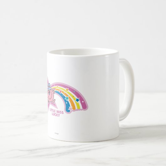 Little Miss Lucky | Regenbogen Kaffeetasse (VorderseiteRechts)