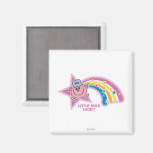 Little Miss Lucky | Regenbogen Magnet (Vorderseite/Rückseite)