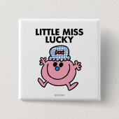 Little Miss Lucky | Schwarze Schrift Button (Vorderseite)