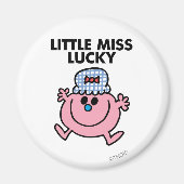 Little Miss Lucky | Schwarze Schrift Magnet (Vorne)