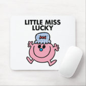 Little Miss Lucky | Schwarze Schrift Mousepad (Mit Mouse)