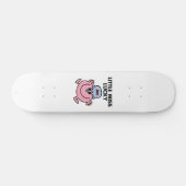 Little Miss Lucky | Schwarze Schrift Skateboard (Horizontal)