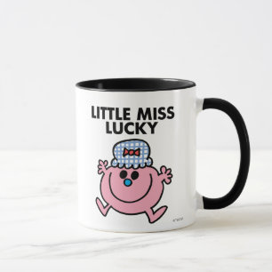 Little Miss Lucky   Schwarze Schrift Tasse
