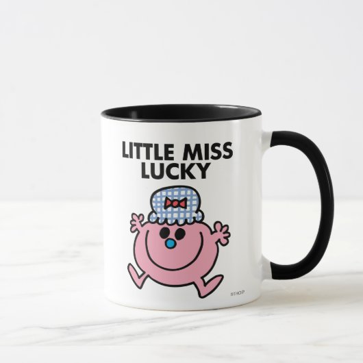 Little Miss Lucky | Schwarze Schrift Tasse (Rechts)