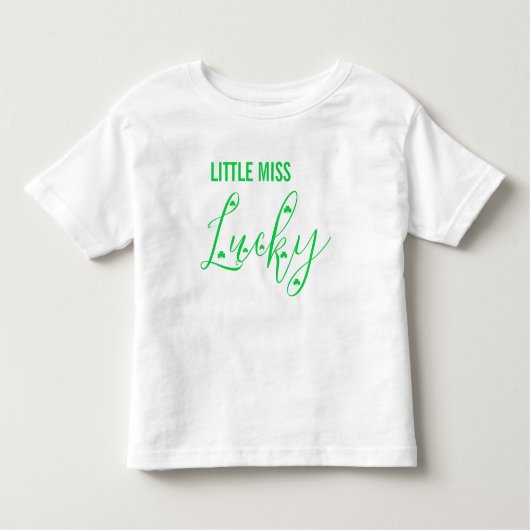 Little Miss Lucky St Patrick's Day Kleinkind T-shirt (Vorderseite)