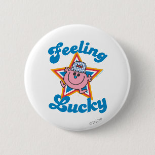 Little Miss Lucky Star Button