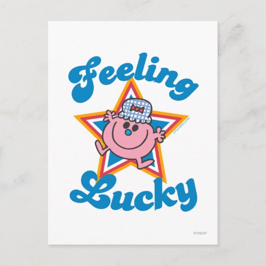 Little Miss Lucky Star Postkarte (Vorderseite)