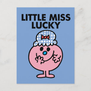 Little Miss Lucky versteckt ihren Mund Postkarte