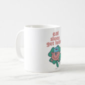 Little Miss Luckys Motto | Grüne Klee Kaffeetasse (Vorderseite Links)