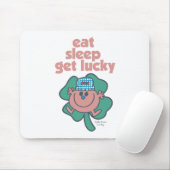 Little Miss Luckys Motto | Grüne Klee Mousepad (Mit Mouse)