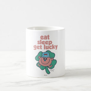 Little Miss Lucky's Motto Grüner Kleeblatt Kaffeetasse