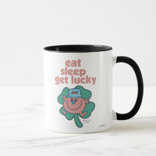 Little Miss Lucky's Motto Grüner Kleeblatt Tasse
