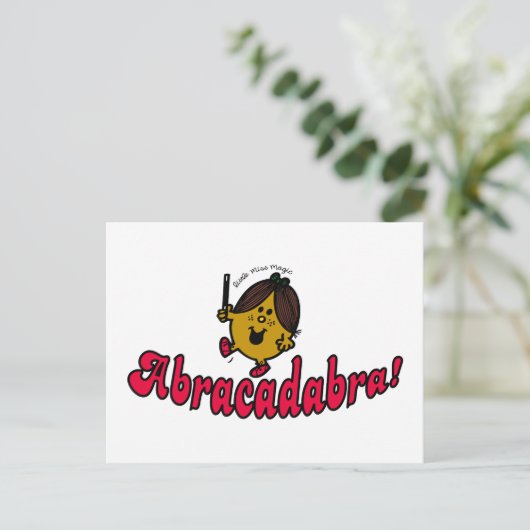 Little Miss Magic | Abracadabra Postkarte (Stehend Vorderseite)