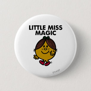 Little Miss Magic   Schwarze Schrift Button