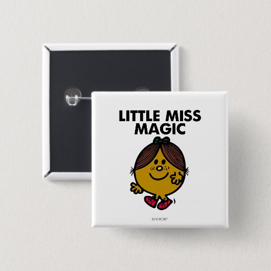 Little Miss Magic | Schwarze Schrift Button (Vorne & Hinten)