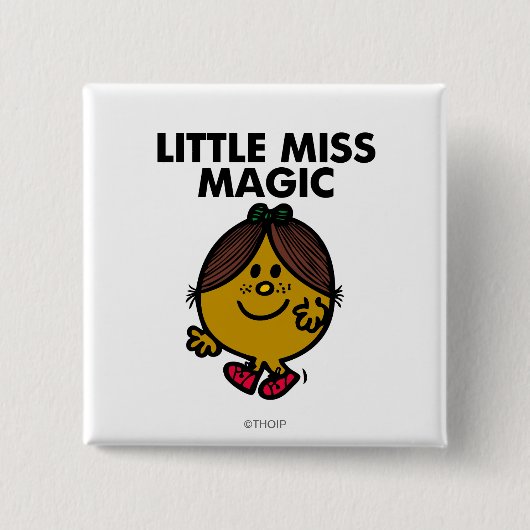 Little Miss Magic | Schwarze Schrift Button (Vorderseite)