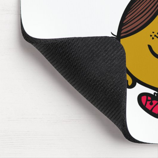 Little Miss Magic | Schwarze Schrift Mousepad (Ecke)