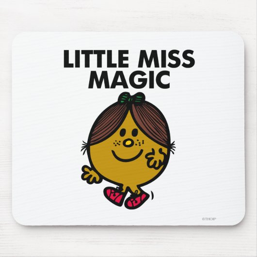Little Miss Magic | Schwarze Schrift Mousepad (Vorne)