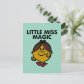 Little Miss Magic | Schwarze Schrift Postkarte (Stehend Vorderseite)
