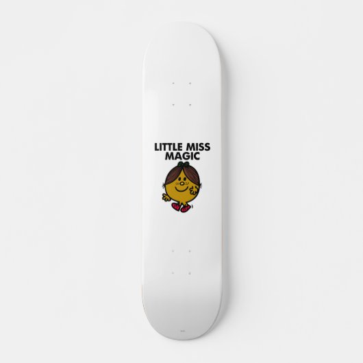 Little Miss Magic | Schwarze Schrift Skateboard (Vorne)