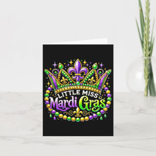 Little Miss Mardi Gras 2025 New Orleans Women Kids Karte