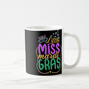Little Miss Mardi Gras Kids Karneval Bekleidungsmä Kaffeetasse