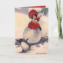 Little Miss Mischief von Agnes Richardson Feiertagskarte