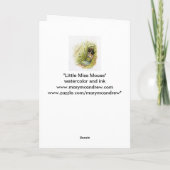 Little Miss Mouse - benutzerdefinierbarer Text Karte (Rückseite)