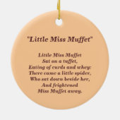 "Little Miss Muffet" Keramik Ornament (Hinten)