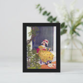 Little Miss Muffet Kinderzimmer Rhyme Postkarte (Stehend Vorderseite)