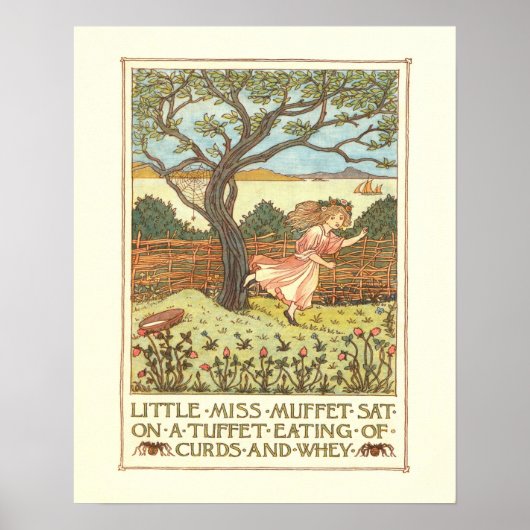 "Little Miss Muffet" Poster (Vorne)