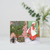 Little Miss Muffet Postkarte (Stehend Vorderseite)