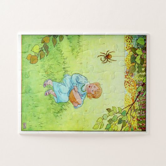 Little Miss Muffet Sat auf einem Tuffet Puzzle (Horizontal)